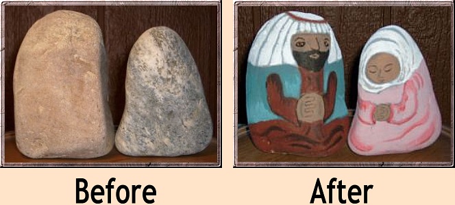 Painting Rock & Stone Animals, Nativity Sets & More: Easy Rock